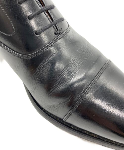 SCOTCH GRAIN（スコッチグレイン）SCOTCH GRAIN (スコッチグレイン) ストレートチップシューズ ブラック サイズ:25cmの古着・服飾アイテム