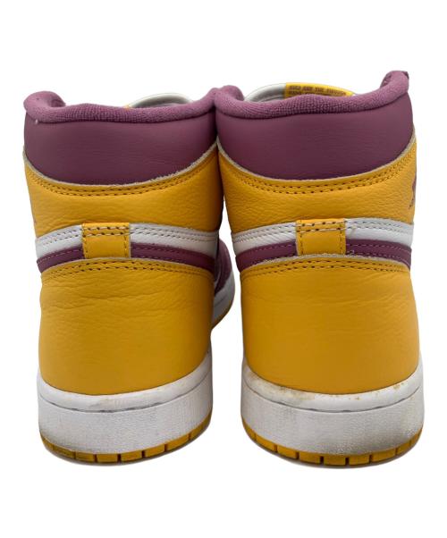 NIKE（ナイキ）NIKE (ナイキ) AIR JORDAN 1 RETRO HIGH OG イエロー×パープル サイズ:US8.5の古着・服飾アイテム