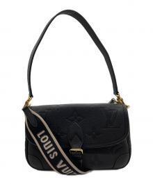 LOUIS VUITTON（ルイ ヴィトン）の古着「モノグラム・アンプラント ディアヌ」｜ブラック×パープル