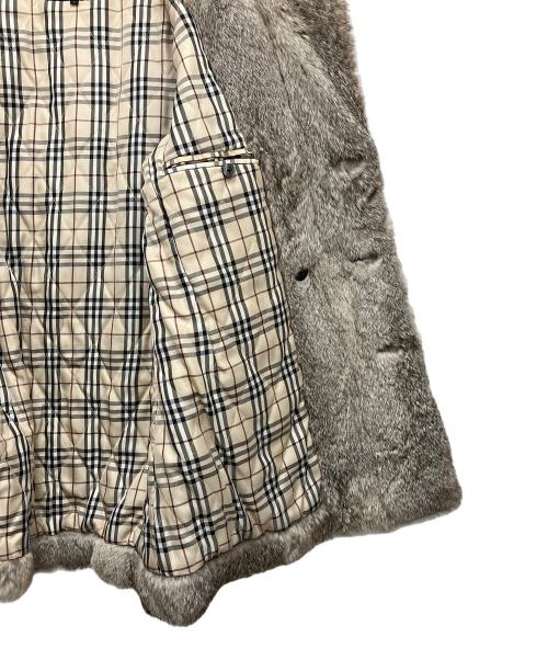 BURBERRY BLACK LABEL（バーバリーブラックレーベル）BURBERRY BLACK LABEL (バーバリーブラックレーベル) レザーコート ブラック サイズ:Lの古着・服飾アイテム