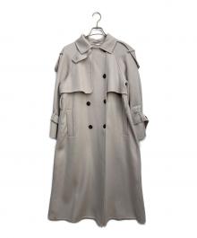 Snidel（スナイデル）の古着「ウロコカシミアスタンドカラーコート」｜ライトグレー