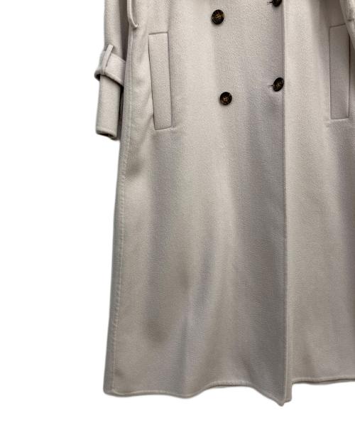Snidel（スナイデル）Snidel (スナイデル) ウロコカシミアスタンドカラーコート ライトグレーの古着・服飾アイテム