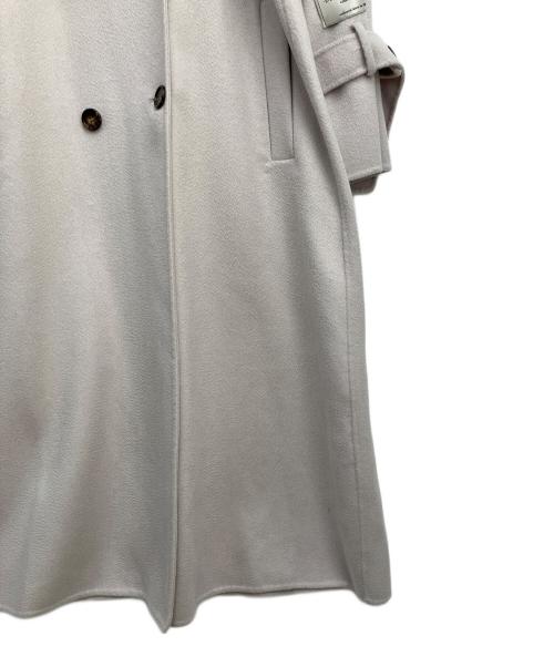 Snidel（スナイデル）Snidel (スナイデル) ウロコカシミアスタンドカラーコート ライトグレーの古着・服飾アイテム