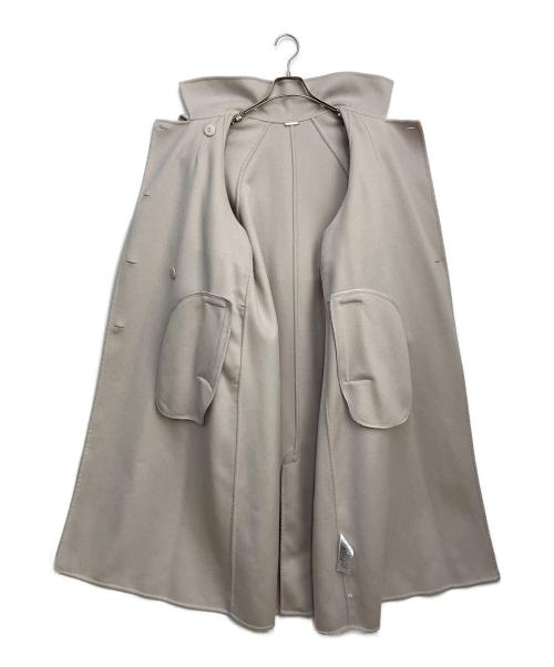 Snidel（スナイデル）Snidel (スナイデル) ウロコカシミアスタンドカラーコート ライトグレーの古着・服飾アイテム