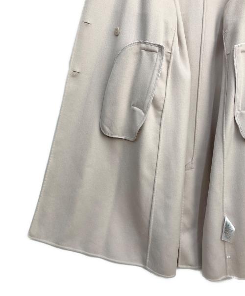 Snidel（スナイデル）Snidel (スナイデル) ウロコカシミアスタンドカラーコート ライトグレーの古着・服飾アイテム