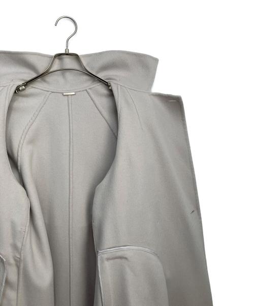 Snidel（スナイデル）Snidel (スナイデル) ウロコカシミアスタンドカラーコート ライトグレーの古着・服飾アイテム