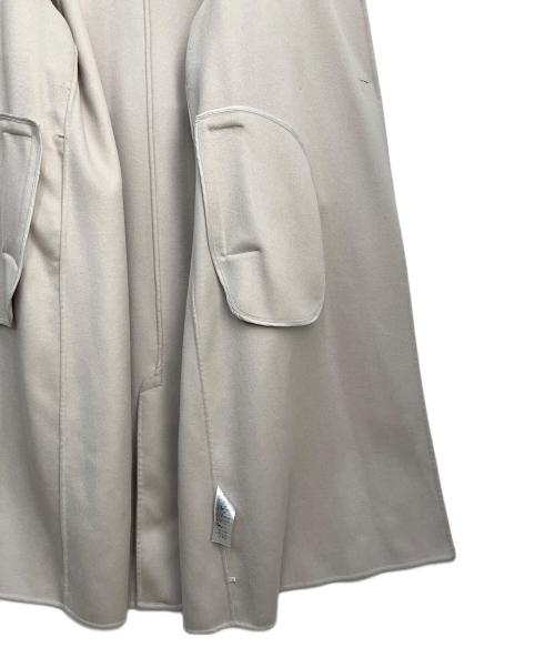Snidel（スナイデル）Snidel (スナイデル) ウロコカシミアスタンドカラーコート ライトグレーの古着・服飾アイテム