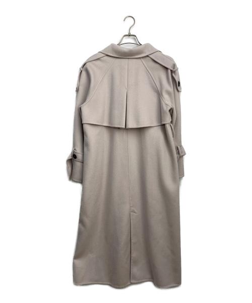 Snidel（スナイデル）Snidel (スナイデル) ウロコカシミアスタンドカラーコート ライトグレーの古着・服飾アイテム
