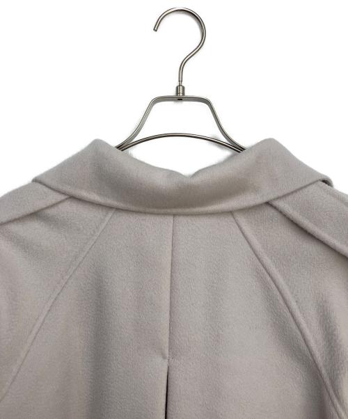 Snidel（スナイデル）Snidel (スナイデル) ウロコカシミアスタンドカラーコート ライトグレーの古着・服飾アイテム