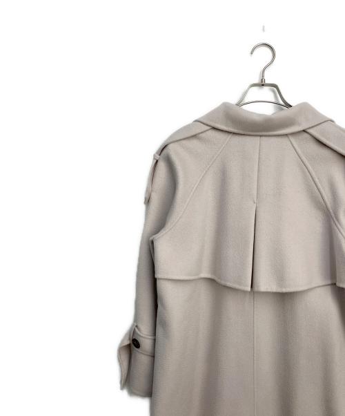 Snidel（スナイデル）Snidel (スナイデル) ウロコカシミアスタンドカラーコート ライトグレーの古着・服飾アイテム