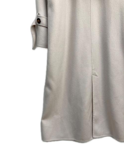 Snidel（スナイデル）Snidel (スナイデル) ウロコカシミアスタンドカラーコート ライトグレーの古着・服飾アイテム