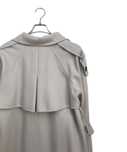 Snidel（スナイデル）Snidel (スナイデル) ウロコカシミアスタンドカラーコート ライトグレーの古着・服飾アイテム