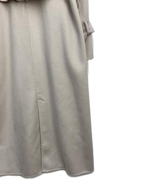 Snidel（スナイデル）Snidel (スナイデル) ウロコカシミアスタンドカラーコート ライトグレーの古着・服飾アイテム