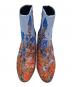 DRIES VAN NOTEN (ドリスヴァンノッテン) サイドジップブーツ オレンジ×ブルー サイズ:36：12000円