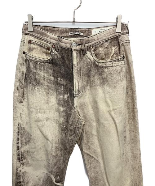 OUR LEGACY（アワーレガシー）OUR LEGACY (アワーレガシー) デニムパンツ グレー×アイボリー サイズ:30の古着・服飾アイテム