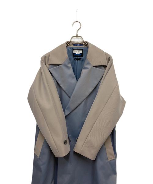MAISON SPECIAL（メゾンスペシャル）MAISON SPECIAL (メゾンスペシャル) バイカラーコート ブルー サイズ:Mの古着・服飾アイテム