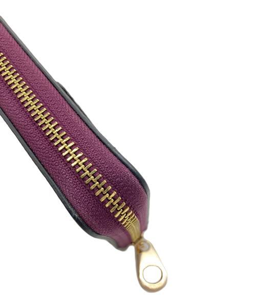 COACH（コーチ）COACH (コーチ) DISNEY (ディズニー) ロング ジップ アラウンド ウォレット ブラウン×パープルの古着・服飾アイテム