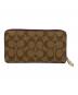 COACH (コーチ) DISNEY (ディズニー) ロング ジップ アラウンド ウォレット ブラウン×パープル：15000円