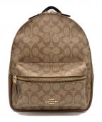 COACHコーチ）の古着「シグネチャー」｜ベージュ×ブラック