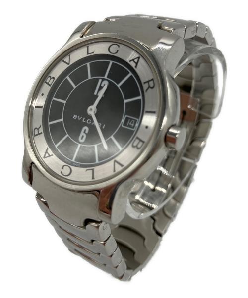 BVLGARI（ブルガリ）BVLGARI (ブルガリ) リストウォッチ　ソロテンポ ブラックの古着・服飾アイテム