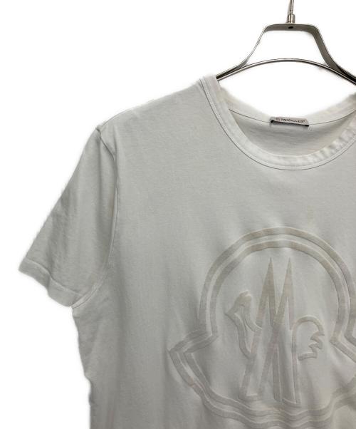 MONCLER（モンクレール）MONCLER (モンクレール) 半袖カットソー ホワイト サイズ:XLの古着・服飾アイテム