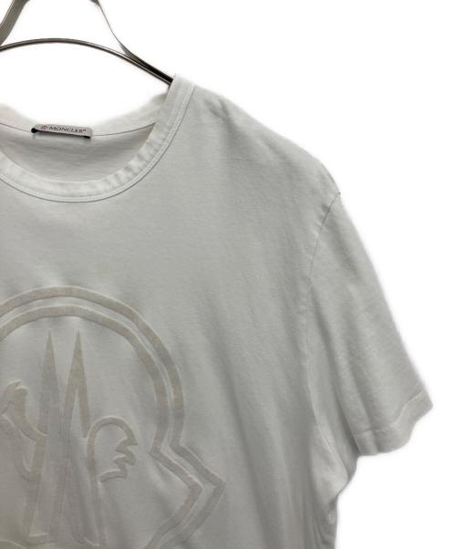 MONCLER（モンクレール）MONCLER (モンクレール) 半袖カットソー ホワイト サイズ:XLの古着・服飾アイテム