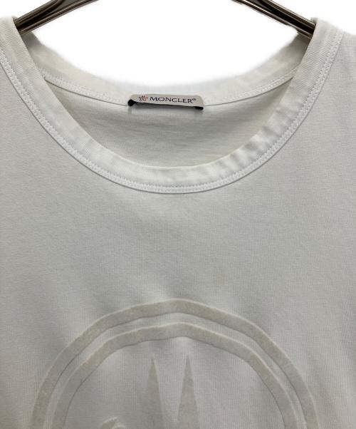 MONCLER（モンクレール）MONCLER (モンクレール) 半袖カットソー ホワイト サイズ:XLの古着・服飾アイテム
