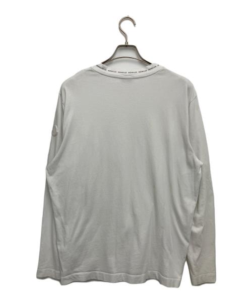 MONCLER（モンクレール）MONCLER (モンクレール) 長袖カットソー ホワイト サイズ:Lの古着・服飾アイテム