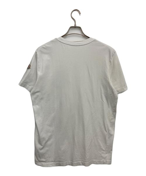 MONCLER（モンクレール）MONCLER (モンクレール) 半袖カットソー ホワイト サイズ:Lの古着・服飾アイテム