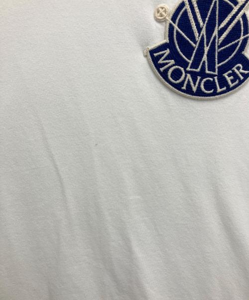 MONCLER（モンクレール）MONCLER (モンクレール) 半袖カットソー ホワイト サイズ:Lの古着・服飾アイテム