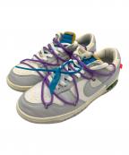 NIKE×OFFWHITEナイキ×オフホワイト）の古着「DUNK LOW」｜グレー×パープル