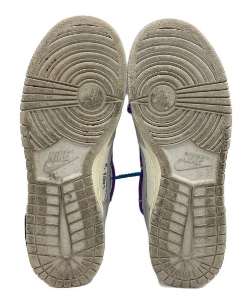 NIKE（ナイキ）NIKE (ナイキ) OFFWHITE (オフホワイト) DUNK LOW グレー×パープル サイズ:27.5cmの古着・服飾アイテム