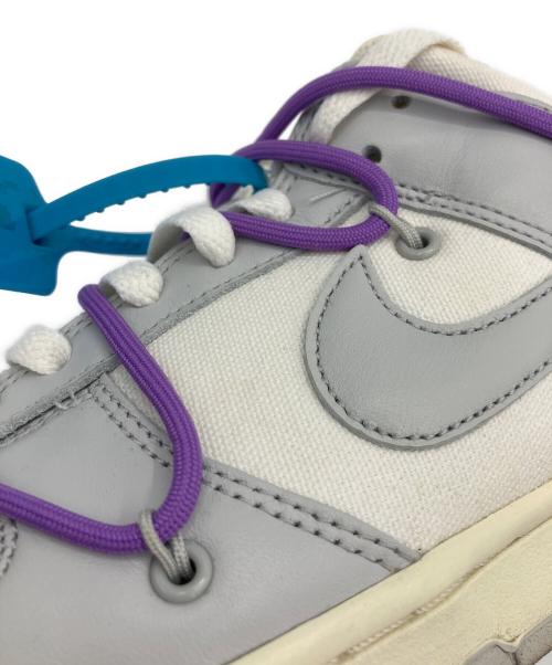 NIKE（ナイキ）NIKE (ナイキ) OFFWHITE (オフホワイト) DUNK LOW グレー×パープル サイズ:27.5cmの古着・服飾アイテム
