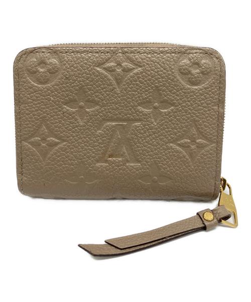 LOUIS VUITTON（ルイ ヴィトン）LOUIS VUITTON (ルイ ヴィトン) ジッピーコインパース　モノグラム・アンプラント トゥルトレール ベージュの古着・服飾アイテム
