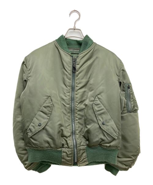 ALPHA（アルファ）ALPHA (アルファ) MA-1ジャケット グリーン サイズ:Sの古着・服飾アイテム
