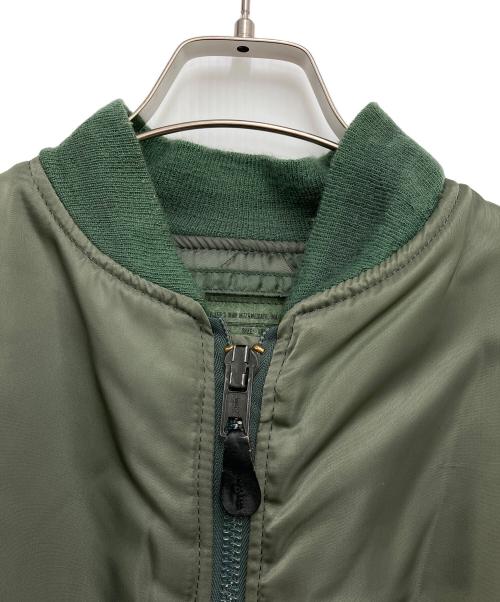 ALPHA（アルファ）ALPHA (アルファ) MA-1ジャケット グリーン サイズ:Sの古着・服飾アイテム