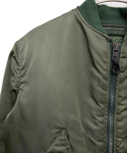 ALPHA（アルファ）ALPHA (アルファ) MA-1ジャケット グリーン サイズ:Sの古着・服飾アイテム