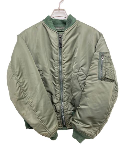 ALPHA（アルファ）ALPHA (アルファ) MA-1ジャケット グリーン サイズ:Sの古着・服飾アイテム