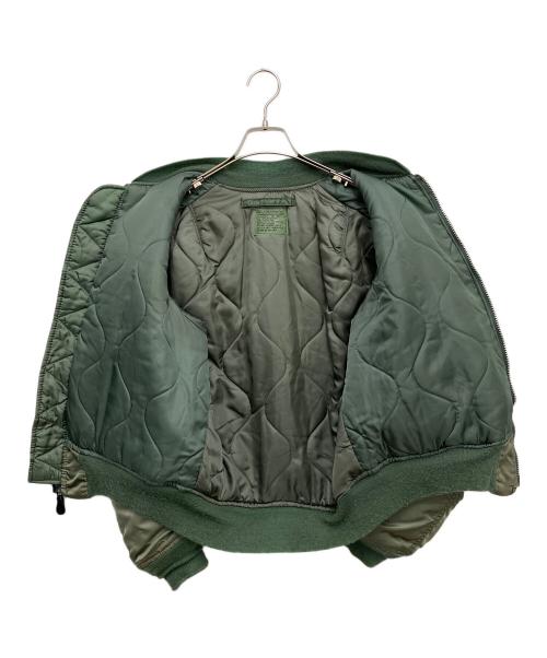 ALPHA（アルファ）ALPHA (アルファ) MA-1ジャケット グリーン サイズ:Sの古着・服飾アイテム