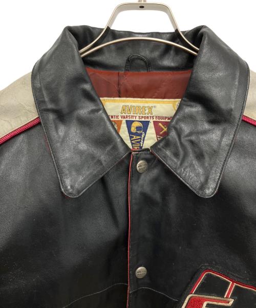 AVIREX（アヴィレックス）AVIREX (アヴィレックス) レザージャケット ブラック サイズ:Sの古着・服飾アイテム