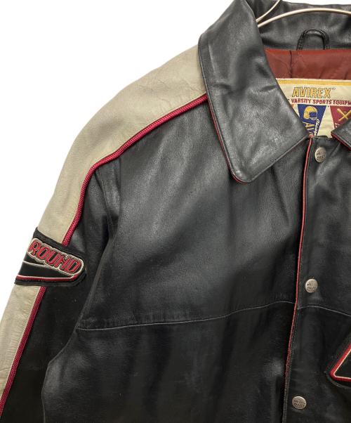 AVIREX（アヴィレックス）AVIREX (アヴィレックス) レザージャケット ブラック サイズ:Sの古着・服飾アイテム