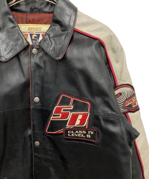 AVIREX（アヴィレックス）AVIREX (アヴィレックス) レザージャケット ブラック サイズ:Sの古着・服飾アイテム