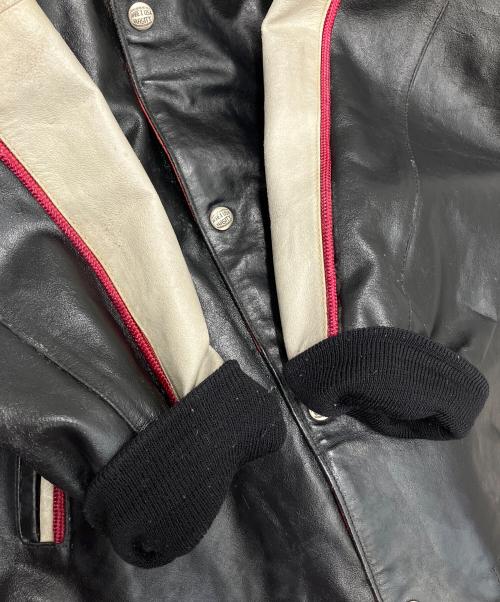 AVIREX（アヴィレックス）AVIREX (アヴィレックス) レザージャケット ブラック サイズ:Sの古着・服飾アイテム