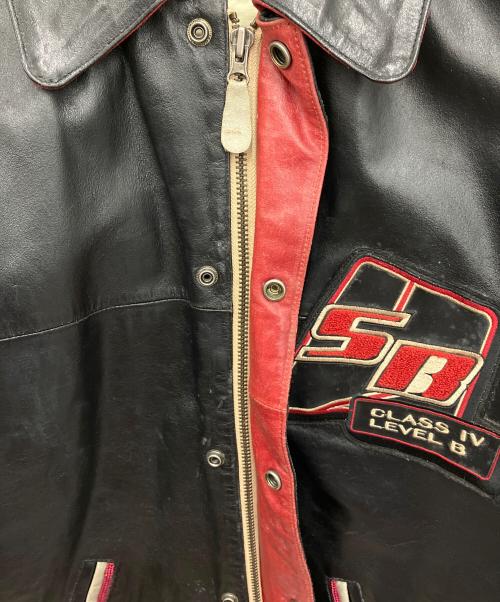 AVIREX（アヴィレックス）AVIREX (アヴィレックス) レザージャケット ブラック サイズ:Sの古着・服飾アイテム