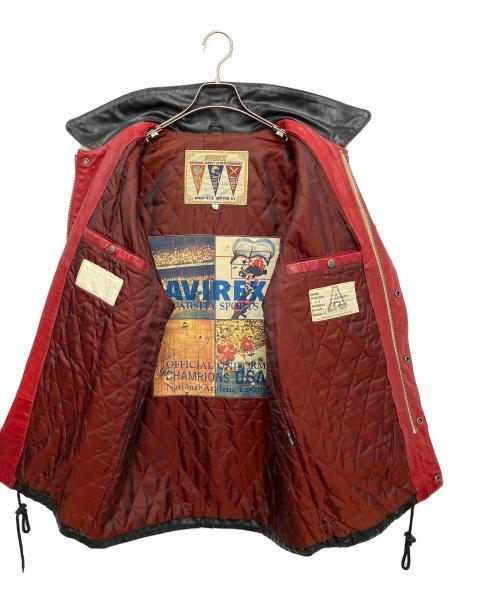 AVIREX（アヴィレックス）AVIREX (アヴィレックス) レザージャケット ブラック サイズ:Sの古着・服飾アイテム