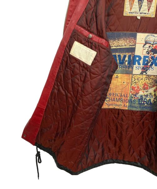 AVIREX（アヴィレックス）AVIREX (アヴィレックス) レザージャケット ブラック サイズ:Sの古着・服飾アイテム