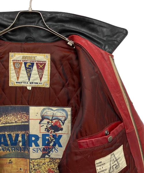 AVIREX（アヴィレックス）AVIREX (アヴィレックス) レザージャケット ブラック サイズ:Sの古着・服飾アイテム