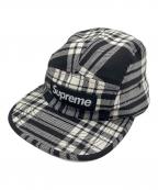 SUPREMEシュプリーム）の古着「LOCHCARRON CAMP CAP」｜ブラック×ホワイト