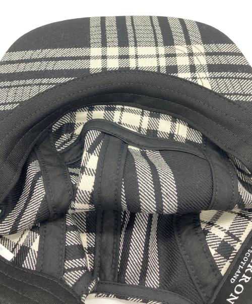 SUPREME（シュプリーム）SUPREME (シュプリーム) LOCHCARRON CAMP CAP ブラック×ホワイト サイズ:Freeの古着・服飾アイテム