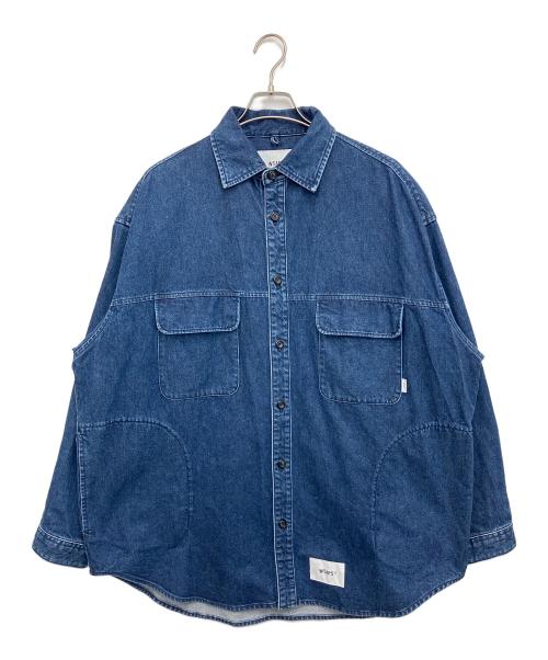 WTAPS（ダブルタップス）WTAPS (ダブルタップス) WCPO 01/LS/COTTON.DENIM インディゴ サイズ:X 02の古着・服飾アイテム